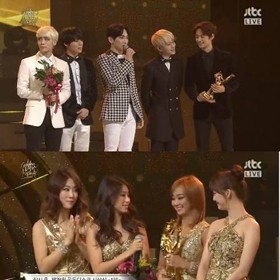 SHINee dan SISTAR Raih CeCi Asia Icon Award di Golden Disk Awards 2014