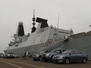 HMS Daring, Kapal Perang Tercanggih Inggris Berlabuh di Tanjung Priok