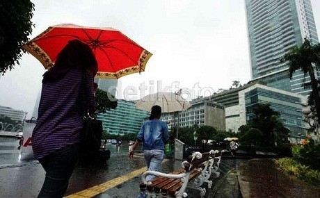 Hujan Lebat di Indonesia Akibat Pertemuan Angin Utara dan Selatan