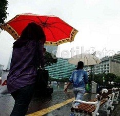 Hujan Lebat di Indonesia Akibat Pertemuan Angin Utara dan Selatan