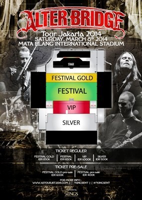 Pre-Sale Alter Bridge Dijual Mulai Rp 400 Ribu