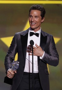 Matthew McConaughey untuk film 'Dallas Buyers Club'. REUTERS/Mario Anzuoni.