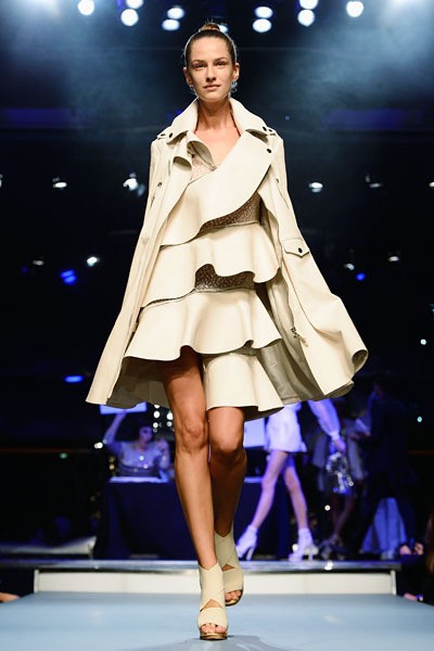 Jean Paul Gaultier, Spring/Summer 2014. (Photo by Pascal Le Segretain/Getty Images)