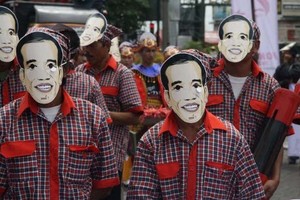 Ratusan Pendukung Jokowi di Yogya Gelar Pawai Budaya