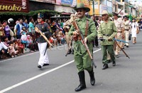 Anggota Paguyuban Onthel Jogjakarta (Podjok) turut memeriahkan festival dan mengkampanyekan bersepeda itu menyehatkan badan kepada masyarakat.