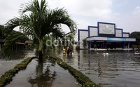     Banjir di kawasan ini setinggi 40 cm.