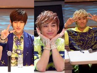 LC9 henti-hentinya memberikan senyum dan bergaya ke kamera fans yang ingin mengambil gambar mereka.