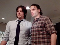 detikHOT berkesempatan untuk mengobrol secara langsung dengan dua pemeran utama serial 'The Walking Dead', Andrew Lincoln dan Norman Reedus. (dok. detikHOT)