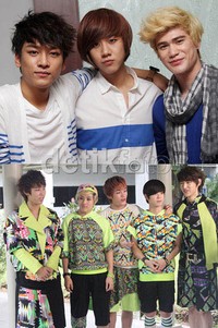 Grup asal Korea Selatan, LUNAFLY bersama LC9 tiba di Jakarta untuk konser mereka yang bertajuk 'Lukie Beat Live in Concert - Indonesia'. (dok. detikHOT)