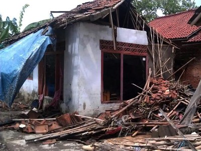 Kerusakan Akibat Banjir di Muara Gembong