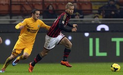 Meskipun dia tidak mencetak gol, Keisuke honda tampil baik dalam pertandingan ini. REUTERS/Stringer.