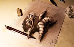 Gambar 3D Super Keren Ini Dibuat Bermodal Pensil