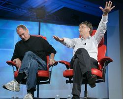 Mengintip Kemesraan Bill Gates & Steve Jobs