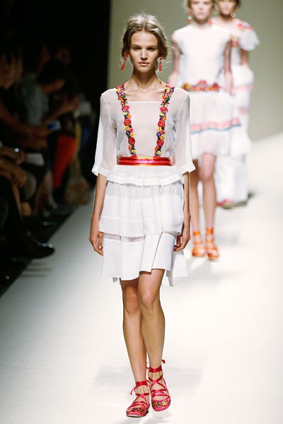 Alberta Ferretti, Spring/Summer 2014. (Photo by Andreas Rentz/Getty Images)