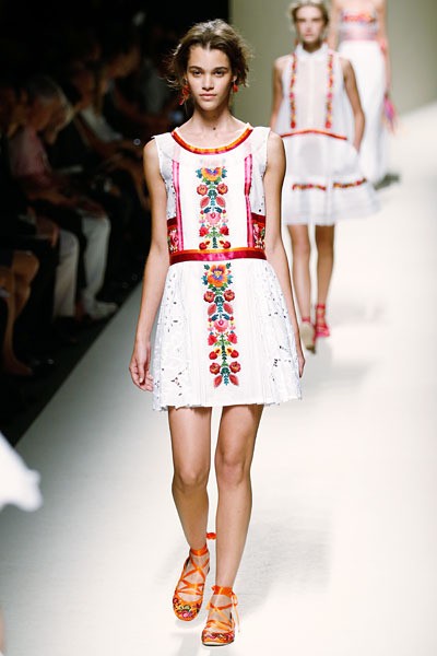 Alberta Ferretti, Spring/Summer 2014. (Photo by Andreas Rentz/Getty Images)