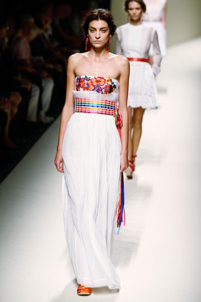 Alberta Ferretti, Spring/Summer 2014. (Photo by Andreas Rentz/Getty Images)