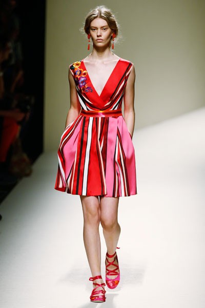 Alberta Ferretti, Spring/Summer 2014. (Photo by Andreas Rentz/Getty Images)