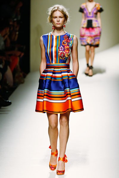 Alberta Ferretti, Spring/Summer 2014. (Photo by Andreas Rentz/Getty Images)