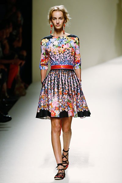 Alberta Ferretti, Spring/Summer 2014. (Photo by Andreas Rentz/Getty Images)