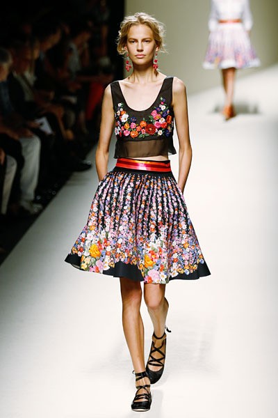 Alberta Ferretti, Spring/Summer 2014. (Photo by Andreas Rentz/Getty Images)