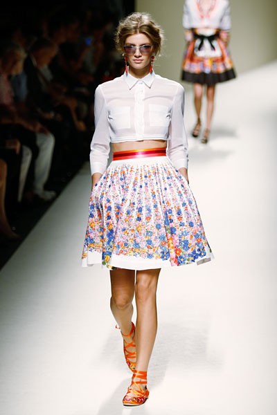 Alberta Ferretti, Spring/Summer 2014. (Photo by Andreas Rentz/Getty Images)