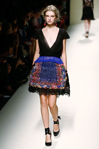 Alberta Ferretti, Spring/Summer 2014. (Photo by Andreas Rentz/Getty Images)