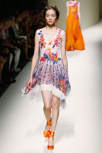 Alberta Ferretti, Spring/Summer 2014. (Photo by Andreas Rentz/Getty Images)