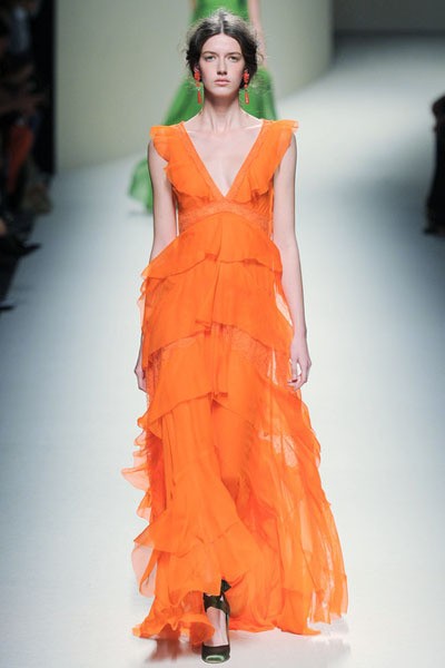 Alberta Ferretti, Spring/Summer 2014. (Photo by Andreas Rentz/Getty Images)