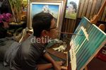 Pelukis Dengen Mulut di SIKIB Expo