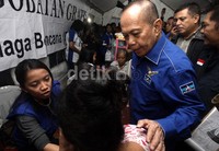 Syarief beserta  rombongan juga sempat meninjau langsung lokasi yang terkena banjir.     