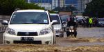 Jalan Angkasa Kemayoran Terendam 70 Cm
