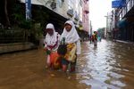 Kawasan Pasar Baru Terendam Banjir