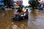 Kawasan Pasar Baru Terendam Banjir