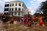 Kawasan Pasar Baru Terendam Banjir