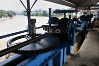 Tuas pintu air ini menentukan volume air yang keluar. Lamhot Aritonang/detikFoto.