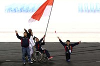 Total medali emas yang direbut kontingen Indonesia berjumlah 99, sementara perak berjumlah 69 dan perunggu berjumlah 49. (dok. Kemenpora)