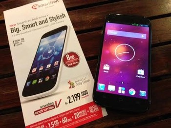 Untuk ukuran layarnya sebesar 5 inch dan punya resolusi HD 720p.
