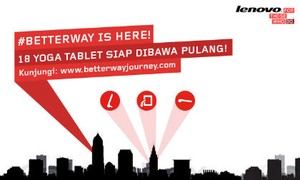 Bagikan 18 Yoga Tablet, sebagai bentuk apresiasi Lenovo kepada konsumennya