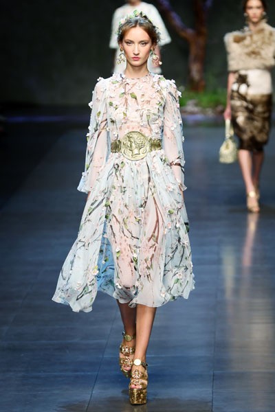 Dolce & Gabbana, Spring/Summer 2014. Milan Fashion Week 2014. [Photo by Vittorio Zunino Celotto/Getty Images]