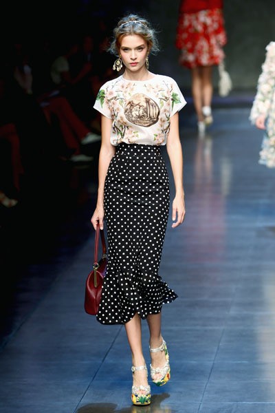Dolce & Gabbana, Spring/Summer 2014. Milan Fashion Week 2014. [Photo by Vittorio Zunino Celotto/Getty Images]