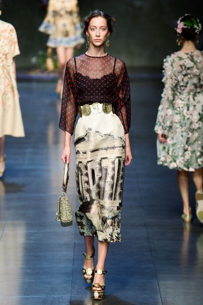 Dolce & Gabbana, Spring/Summer 2014. Milan Fashion Week 2014. [Photo by Vittorio Zunino Celotto/Getty Images]