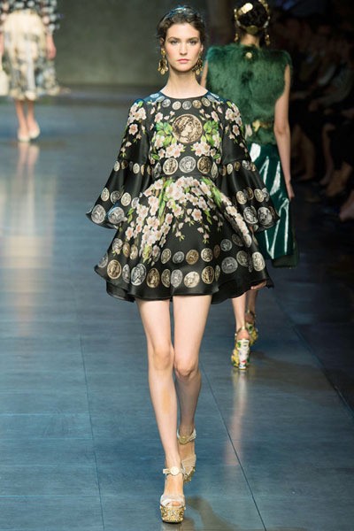 Dolce & Gabbana, Spring/Summer 2014. Milan Fashion Week 2014. [Photo by Vittorio Zunino Celotto/Getty Images]