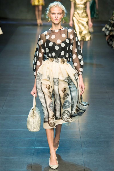 Dolce & Gabbana, Spring/Summer 2014. Milan Fashion Week 2014. [Photo by Vittorio Zunino Celotto/Getty Images]