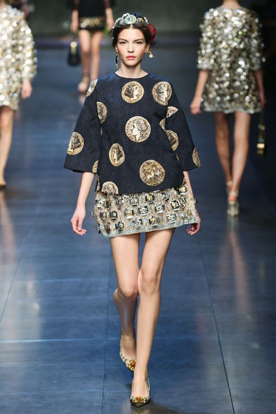 Dolce & Gabbana, Spring/Summer 2014. Milan Fashion Week 2014. [Photo by Vittorio Zunino Celotto/Getty Images]