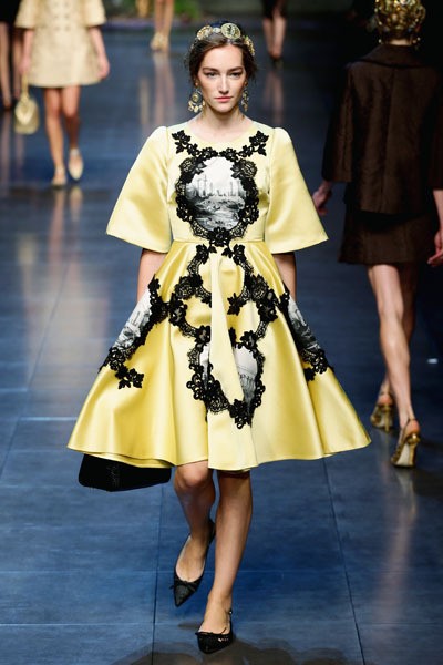 Dolce & Gabbana, Spring/Summer 2014. Milan Fashion Week 2014. [Photo by Vittorio Zunino Celotto/Getty Images]