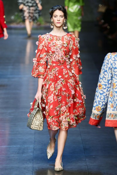 Dolce & Gabbana, Spring/Summer 2014. Milan Fashion Week 2014. [Photo by Vittorio Zunino Celotto/Getty Images]