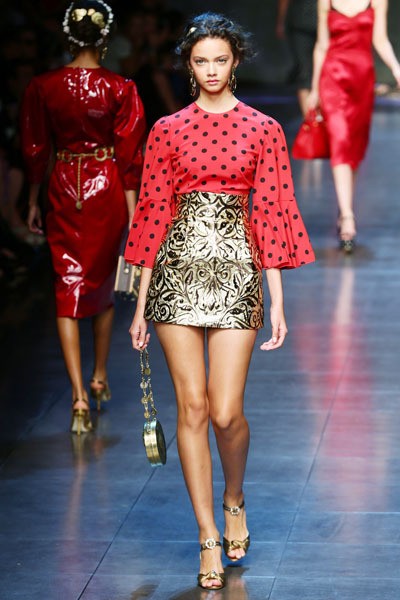 Dolce & Gabbana, Spring/Summer 2014. Milan Fashion Week 2014. [Photo by Vittorio Zunino Celotto/Getty Images]