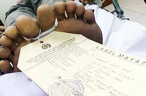 Mayat Pria Terborgol di Kali Sunter Diduga Tahanan Kabur