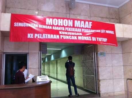 Puncak Monas Dibuka Lagi Awal Februari