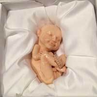 Wow, Ada Patung Jabang Bayi Dari Citra Ultrasound